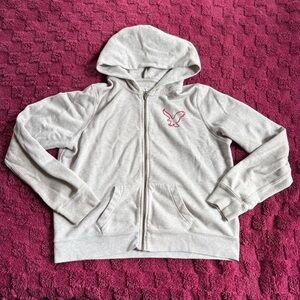 Y2K American Eagle Zip Up Hoodie Size XL